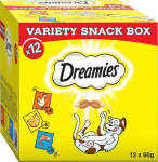 DREAMIES Variety Snack Box - kassilemmikud - 12x60 g