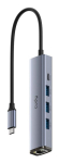 Cudy UH605 s&uuml;learvuti dokkimisjaam/portireplikatoor juhtmega USB 3.2 Gen 1 (3.1 Gen 1) Type-C hall, h&otilde;bedane