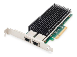 Digitus 10Gbps Topeltport Ethernet Serveri adapter PCIe X8, Intel X540 BT2 DN-10163