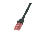LogiLink 1m must varjestamata CAT 6 UTP patch-kaabel