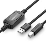 UGREEN US122 Kaabel USB A - USB B 10m koos repeateriga
