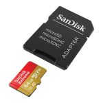 SanDisk Extreme M&auml;lukaart microSD + Adapter 64 GB