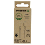 Swissten Soft 3A USB-C - USB-C Andmete ja laadimiskaabel 1.2m