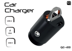 Quick QC-410 autolaadija USB-C / USB-ga 35W
