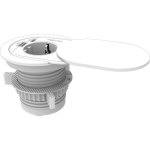 POWER STRIP SPOT TYPE F AMPRA/WHITE 100137178 FELLOWES