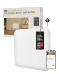 Mill N&auml;htamatu Nutikas WiFi K&uuml;ttekeha PA400WIFI4 Paneelk&uuml;ttekeha 400 W Sobib tubadele kuni 4-6 m&sup2; Valge IPX4