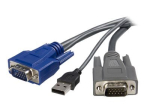 StarTech.com 6 ft Ultra-&otilde;huke USB VGA 2-in-1 KVM kaabel (SVUSBVGA6) KVM kaabel