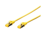 DIGITUS CAT 6a Kaitstud foolium- ja vasktr&otilde;mbelis SFTP 5m &uuml;henduskabel Yellow