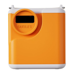 Flextail Nano Pump 5C2 kaasaskantav pump (oranž)