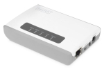 Digitus 2-Port USB 2.0 Wireless Multi-Functional Network Server, 300 Mbps