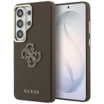 Guess graanuliga suur 4G metallist logo &uuml;mbris Samsung Galaxy S26 Ultra jaoks / pruun