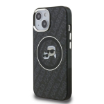 Karl Lagerfeld IML K&CH Heads Repeated Logo MagSafe &uuml;mbris iPhone 15 jaoks / must