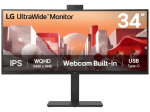 LG UltraWide 34BA85QE-B 34 tolli 3440 x 1440 (UltraWide) HDMI DisplayPort USB-C 60Hz dokkimismonitor