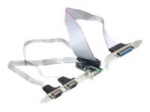 DeLock MiniPCIe I/O PCIe t&auml;issuuruses 2 x seeriarv RS-232 1 x paralleelne paralleel-/seeriaadapter PCI Express mini kaart 230.4Kbps