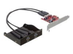 DeLock USB 3.0 Front Panel USB Adapter PCI Express x1 5Gbps