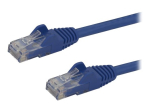 StarTech.com 2m CAT6 kaabel - Sinine Snagless CAT 6 juhe - 100W RJ45 UTP 650MHz Kategooria 6 v&otilde;rukaabel