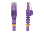 StarTech.com 3m CAT6 kaabel - lilla snagless CAT 6 juhe - 100W RJ45 UTP 650MHz Category 6 v&otilde;rgupaariside UL/TIA (N6PATC3MPL) CAT 6 mitte-ekraanitud