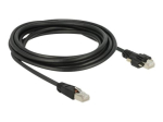 DeLOCK CAT 6 kaitsega keerutud paarikaabel (SSTP) 3m paatkaabel must