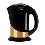 Zelmer ZCK7630 Crystal Gold 2200W 1.7-liitrine must ja kuldne elektriline keedupott