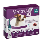 CEVA Vectra 3D (4-10kg) - koerte vastase parasiitide tilgud - 3 x 1ml
