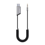 Savio TR-16 saatja AUX adapter Bluetooth 5.3, k&otilde;nelev, Google Assistant/Siri