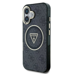 Guess IML 4G Glitter and Triangle Logo MagSafe kaitse&uuml;mbris Apple iPhone 16 jaoks
