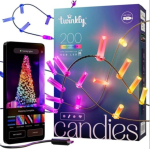 Twinkly Candies TWKC200RGB-G LED Christmas tree lights Candle shape 12m