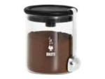 Bialetti Moka hoiustamispurg klaas must l&auml;bipaistev