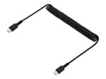StarTech.com 3ft (1m) USB C Laadimiskaabel, Keeruv Raske Laadimis- ja S&uuml;nkroonimis USB-C kaabel, K&otilde;rglause USB 2.0 Type-C kaabel, Karuvillast