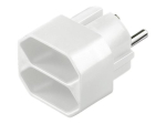 goobay 2-Plug pikendusjuhe valge