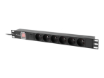 Langberg Toitejaotus&uuml;ksus 6-pin 10A Must 2m