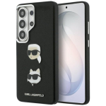 Karl Lagerfeld Saffiano Double Heads Metal Case Samsung Galaxy S26 Ultra jaoks / must
