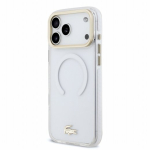 Lacoste IML l&ouml;&ouml;gikindel Petit Pique kuldne logo MagSafe &uuml;mbris iPhone 18 Pro Max jaoks
