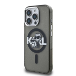 Karl Lagerfeld IML Glitter Karl and Choupette Sketch MagSafe &uuml;mbris iPhone 15 Pro jaoks / must