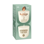 Bolsius CleanLight k&uuml;&uuml;nalahtid 2tk Cedarwood&Vetiver