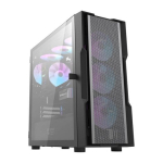 Darkflash DK431 v&otilde;rkukompuutirikorgi (must) + 4 ARGB ventilaatorit