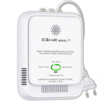 Qoltec 52576 Carbon monoxide sensor CO detector alarm 85dB LED