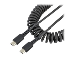StarTech.com 20in (50cm) USB C Laadimiskaabel, Keeruv Raske Laadimis- ja S&uuml;nkroonimis USB-C kaabel, K&otilde;rglause USB 2.0 Type-C kaabel, Karuvillast