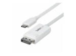 StarTech.com 6.6ft (2m) USB C kuni DisplayPort 1.2 Kaabel Bidirektsionaalne DisplayPort Kaabel 1.9m Valge