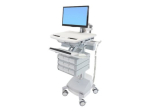 Ergotron StyleView Mobile Cart with Wheels for LCD-ekraan/klaviatuur/hiir/CPU/s&uuml;learvuti/v&auml;rvikoodilugeja kuni 24