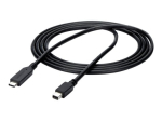 StarTech.com 6ft/2m USB-C kuni Mini DisplayPort kaabel - 4K 60Hz - must - USB 3.1 Type C kuni mDP adapter (CDP2MDPMM6B) videoadapterikaabel 1,8m must