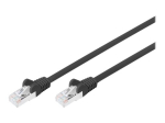 DIGITUS CAT 6 SFTP, PiMF 5m Patch-kaabel Must