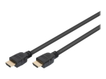DIGITUS HDMI kaabel koos Ethernetiga 1m must