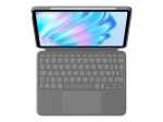 Logitech Combo Touch Klaviatuur ja Folio Korpus 16-tasemeline Juhtmega Prantsuse Apple 11-tolline iPad Air (M2, M3)