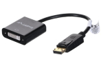 Lanberg AD-0007-BK 0.1m DisplayPort DVI-D must adapter