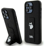 Karl Lagerfeld KLHCP13LGSACHPK Gripstand Saffiano Choup k&otilde;va &uuml;mbris iPhone 13 Pro / 13 6.1" jaoks / must