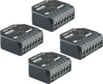 4 tk Shelly 2PM Gen4 Zigbee/Matter kontrollerite komplekt