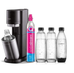 Sodastream DUO sooduspakett Titanium koos 3 pudeliga ja CO2 pudeliga
