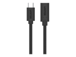 Unitek C14086BK USB Type-C pikenduskaabel 1.5m must
