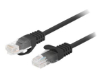 Lanberg CAT 5/5e varjestamata 7.5m patch-kaabel must RAL 9004